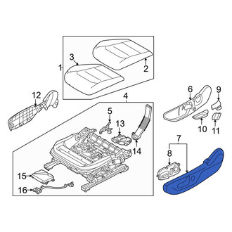 Kia OE - Front Left Outer Seat Trim Panel