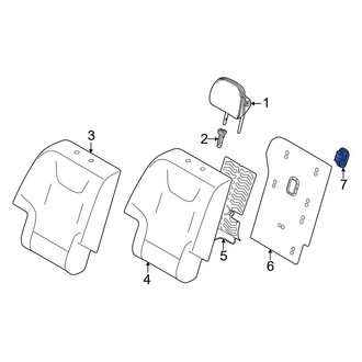Kia OE - Rear Left Seat Latch Cover