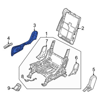 Kia OE - Rear Right Inner Seat Trim Panel