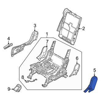 Kia OE - Rear Right Inner Seat Trim Panel