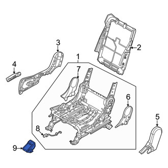 Kia OE - Rear Left Outer Seat Track Cover