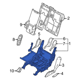 Kia OE - Rear Left Seat Frame