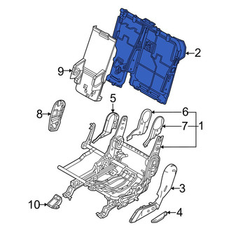 Kia OE - Rear Left Seat Back Frame