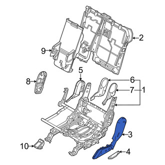 Kia OE - Rear Center Left Seat Trim Panel
