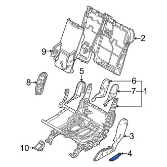 Kia OE - Rear Left Seat Back Recliner Adjustment Handle