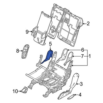 Kia OE - Rear Center Left Seat Trim Panel