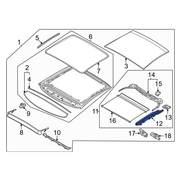 Sunroof Guide Rail