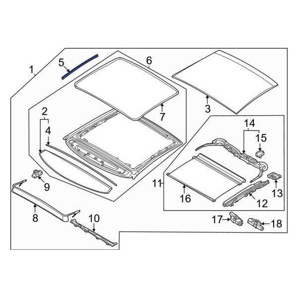 Sunroof Opening Trim