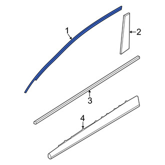 Kia OE - Front Left Upper Door Molding