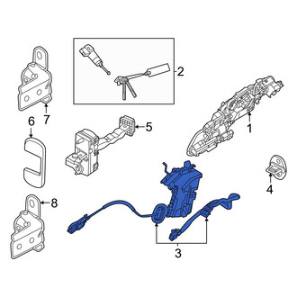 Kia OE - Front Right Door Latch Assembly