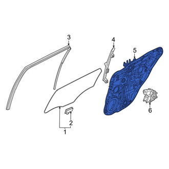 Kia OE - Rear Left Door Panel Carrier