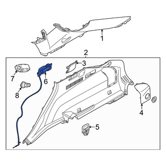 Kia OE - Rear Left Folding Seat Latch Release Handle