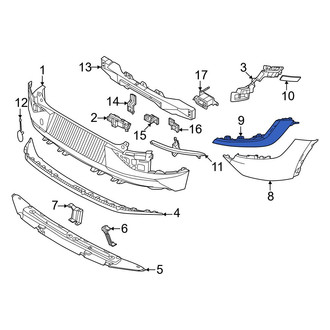 Kia OE - Rear Left Upper Bumper Trim
