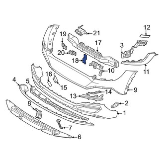 Kia OE - Upper Bumper Impact Bar Bracket