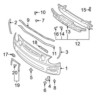 Kia OE - Front Bumper - Bumper & Components (GS / GSX)