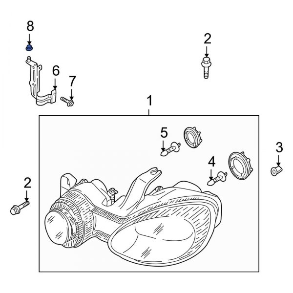 Headlight Mounting Nut