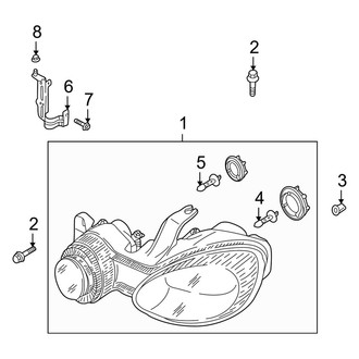 Kia OE - Front Lamps - Headlamp Components (Hatchback)