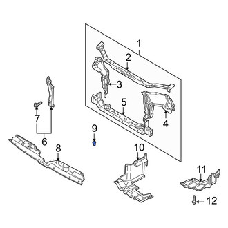 Kia OE - Radiator Support Air Deflector Clip