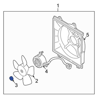 Kia OE - Engine Cooling Fan Blade Nut