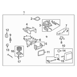 Kia OE - Air Conditioner & Heater - Evaporator Components (Hatchback)