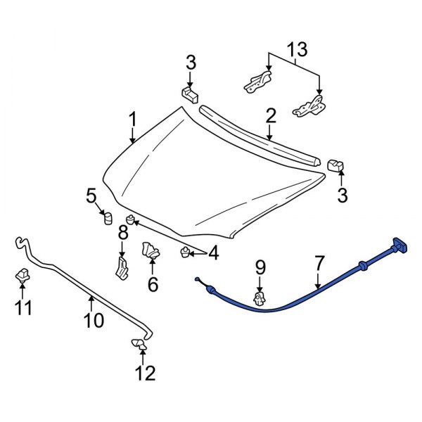 Hood Release Cable