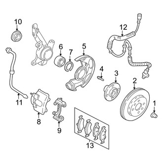 Kia OE - Front Suspension - Brake Components