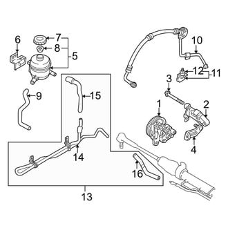 Kia OE - Steering Gear & Linkage - Pump & Hoses (Base / LS)