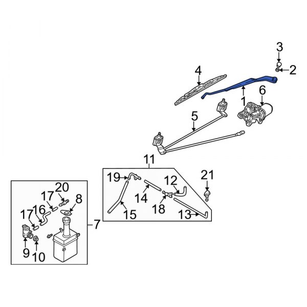 Windshield Wiper Arm