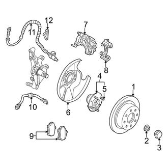 Kia OE - Rear Suspension - Brake Components (Disc Brakes), (Rear Disc Brakes)