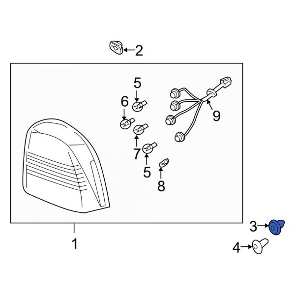 Tail Light Clip