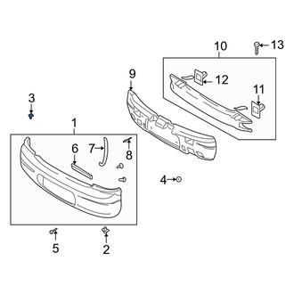 Kia OE - Rear Bumper Cover Retainer