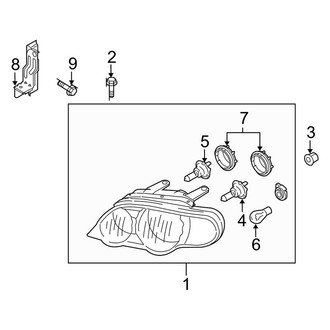 Kia OE - Front Lamps - Headlamp Components (GS / GSX)