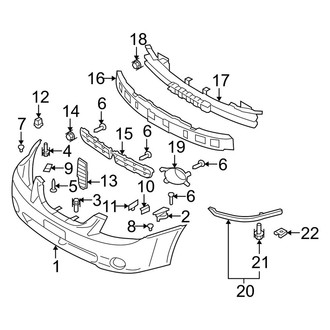 Kia OE - Front Bumper - Bumper & Components (EX / LX)