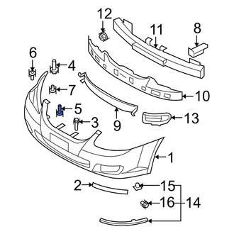 Kia OE - License Plate Light Panel Screw