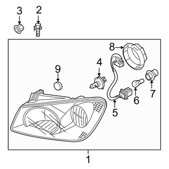 Kia OE - Front Lamps - Headlamp Components
