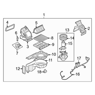 Kia OE - Air Conditioner & Heater - Heater Components (EX / LX / SX)