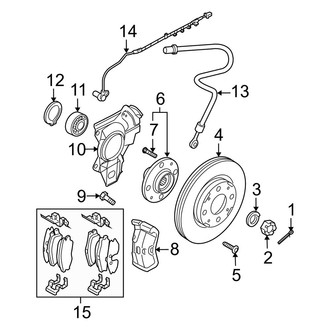 Kia OE - Front Suspension - Brake Components (EX / LX)