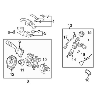 Kia OE - Steering Column - Shroud, Switches & Levers (2.0L)