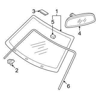 Kia OE - Windshield - Reveal Moldings (2.0L)