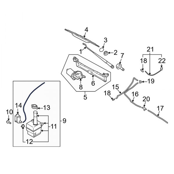 Washer Fluid Reservoir