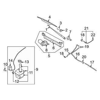 Kia OE - Windshield - Wiper & Washer Components