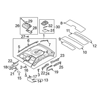 Kia OE - Roof - Interior Trim (W/O Sunroof)