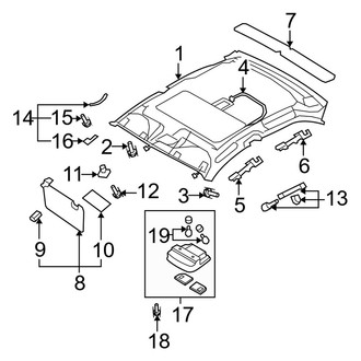 Kia OE - Roof - Interior Trim (With Sunroof)