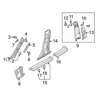 Kia OE - Pillars, Rocker & Floor - Interior Trim (EX / LX)