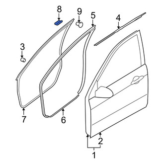 Kia OE - Front Door Seal Clip