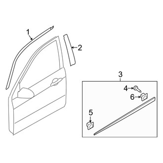 Kia OE - Front Door - Exterior Trim (2.0L)