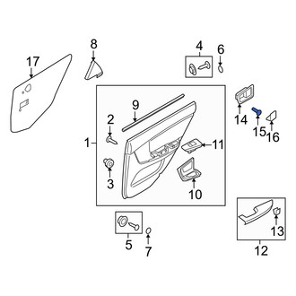 Kia OE - Interior Door Handle Trim Screw