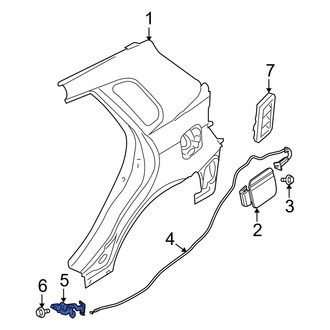 Kia OE - Rear Fuel Door Release Handle