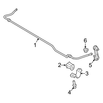 Kia OE - Rear Suspension - Stabilizer Bar & Components (EX / LX / SX)