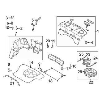 Kia OE - Rear Body & Floor - Interior Trim (EX / LX)